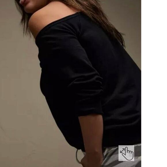 Torrid Plus Size 2 (2X 18/20) MTV Leopard Print Off Shoulder Terry Sweatshirt - Picture 3 of 3